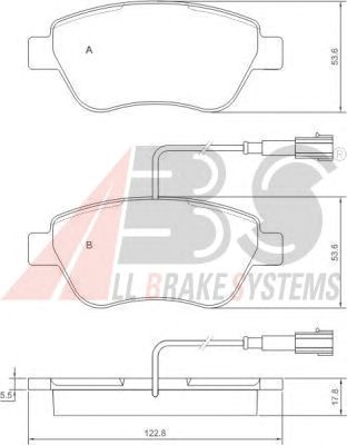 Brake Pad Set, disc brake 37280