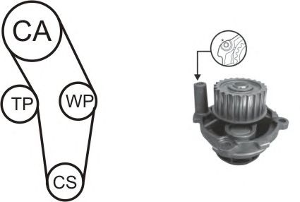 Water Pump & Timing Belt Kit WPK-170301