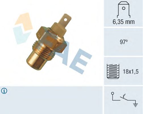 Temperature Switch, coolant warning lamp 35210