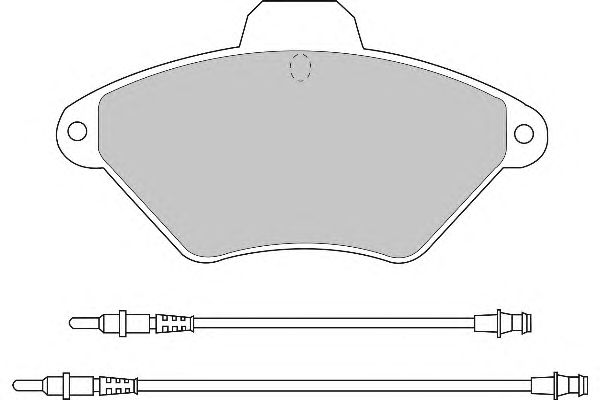 Комплект тормозных колодок, дисковый тормоз FD6453A