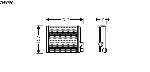 Heat Exchanger, interior heating CN6286
