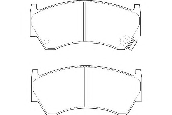 Brake Pad Set, disc brake DBP331091