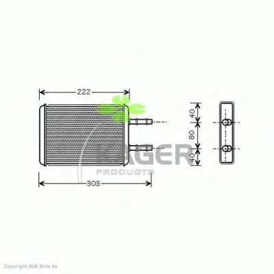 Heat Exchanger, interior heating 32-0388