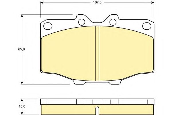Brake Pad Set, disc brake 6103529