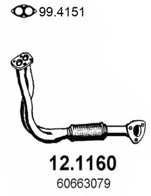 Exhaust Pipe 12.1160