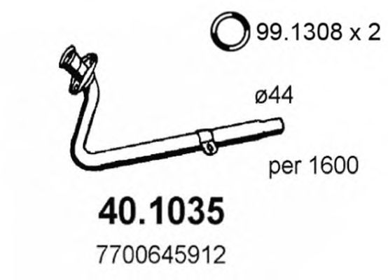 Exhaust Pipe 40.1035