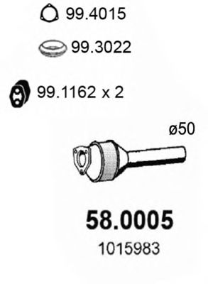 Catalytic Converter 58.0005