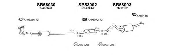 Exhaust System 580040