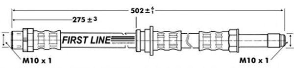 Tubo flexible de frenos FBH6763
