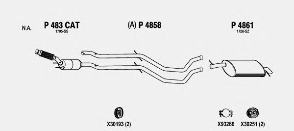 Exhaust System PE628