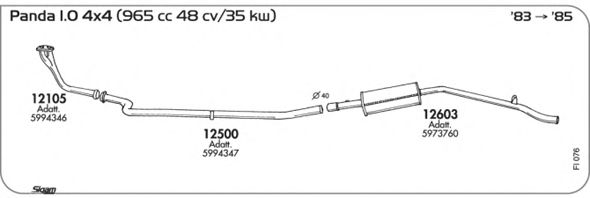 Exhaust System FI076