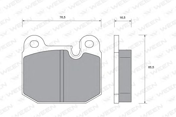 Brake Pad Set, disc brake 151-1386