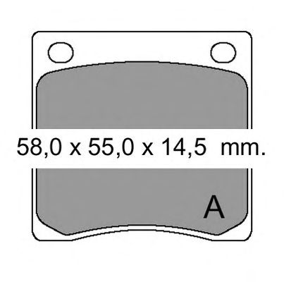 Kit de plaquettes de frein, frein à disque 830710