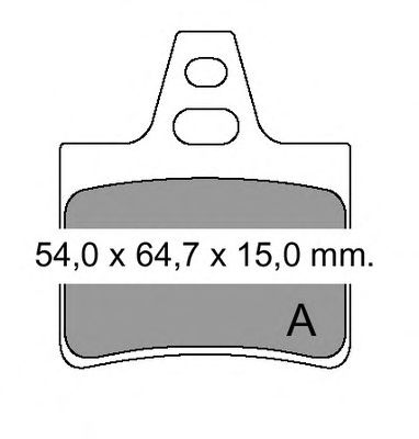 Brake Pad Set, disc brake 831721