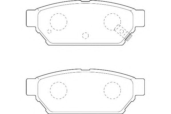 Комплект тормозных колодок, дисковый тормоз WBP21872A