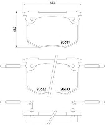 Brake Pad Set, disc brake 2063101