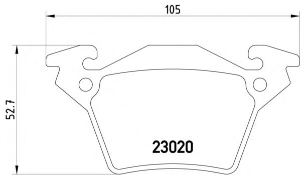 Brake Pad Set, disc brake 2302001