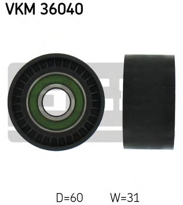 Deflection/Guide Pulley, v-ribbed belt VKM 36040