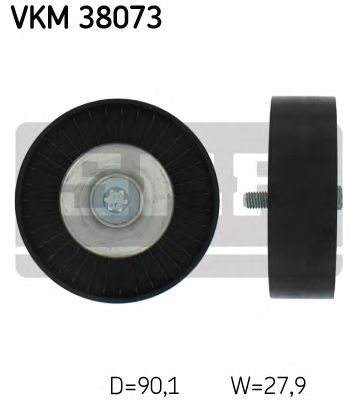 Deflection/Guide Pulley, v-ribbed belt VKM 38073