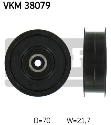 Deflection/Guide Pulley, v-ribbed belt VKM 38079