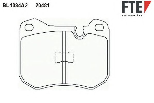 Brake Pad Set, disc brake BL1084A2