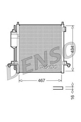 Condensator, airconditioning DCN45001