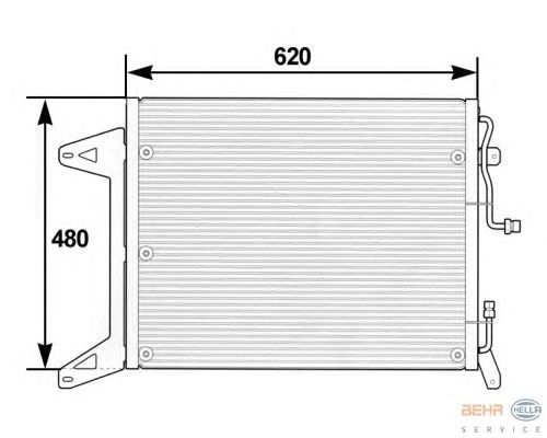 Condensador, ar condicionado 8FC 351 300-051