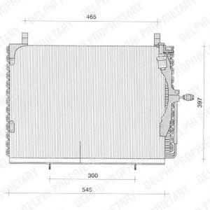Condensator, airconditioning TSP0225039