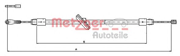 Cable, parking brake 10.9511
