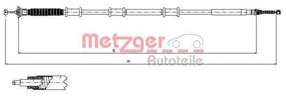 Cable, parking brake 12.0737
