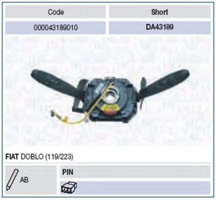 Steering Column Switch 000043189010