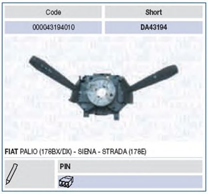 Steering Column Switch 000043194010