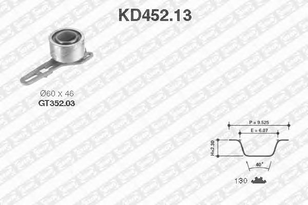 Timing Belt Kit KD452.13
