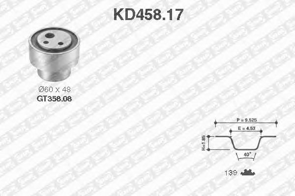 Timing Belt Kit KD458.17