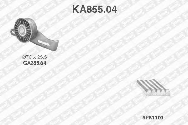 V-Ribbed Belt Set KA855.04