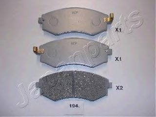 Brake Pad Set, disc brake PA-194AF