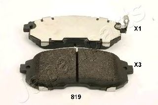 Brake Pad Set, disc brake PA-819AF