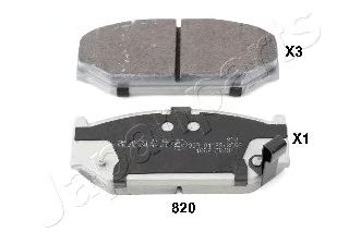 Brake Pad Set, disc brake PA-820AF