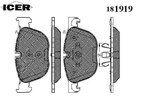 Brake Pad Set, disc brake 181919
