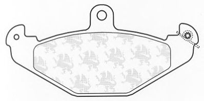 Комплект тормозных колодок, дисковый тормоз BP1256