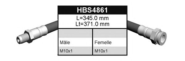 Tubo flexível de travão BFH4861