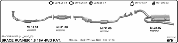 Exhaust System 555000040