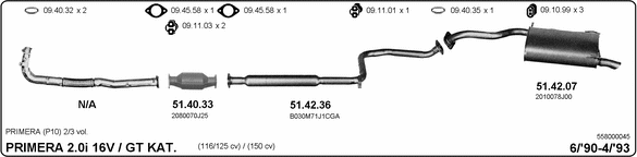 Exhaust System 558000045