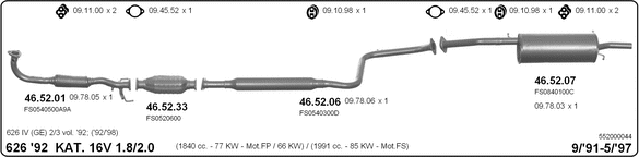 Exhaust System 552000044