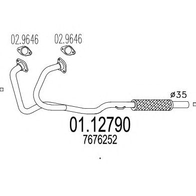 Exhaust Pipe 01.12790