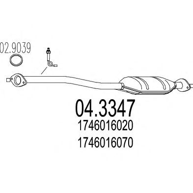 Catalytic Converter 04.3347