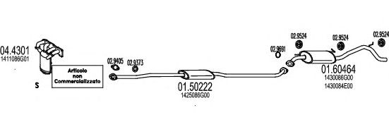 Exhaust System C350020004210