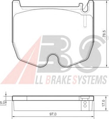 Brake Pad Set, disc brake 37455