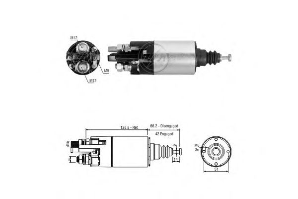 Solenoid Switch, starter ZM842