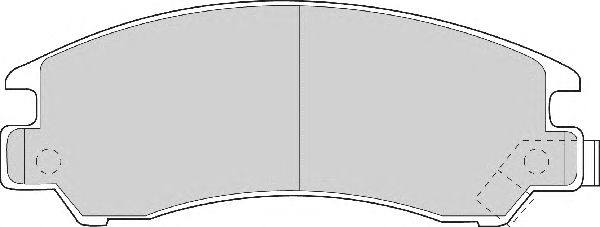 Комплект тормозных колодок, дисковый тормоз FD6463A